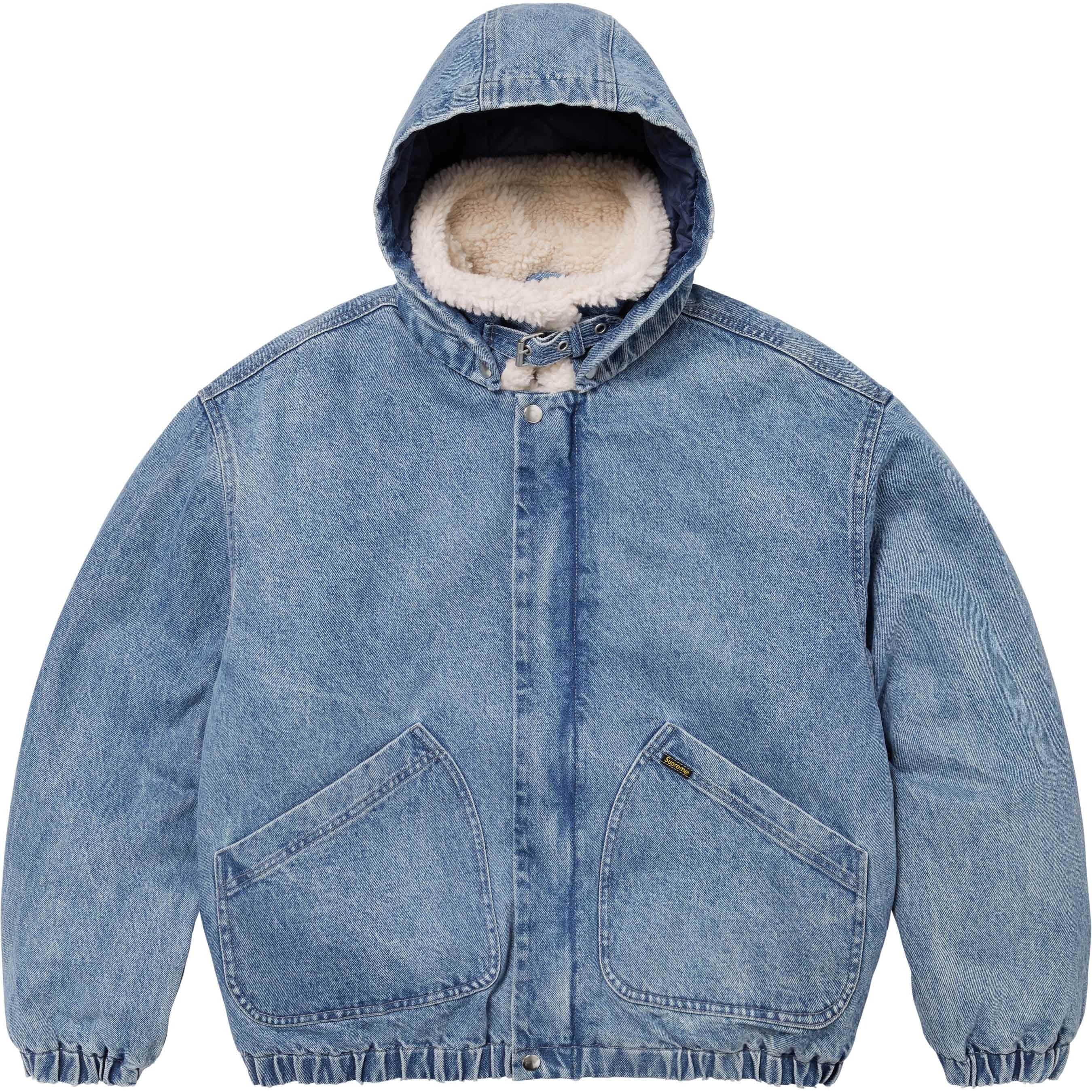 Faux Shearling Lined Bomber Jacket view 8